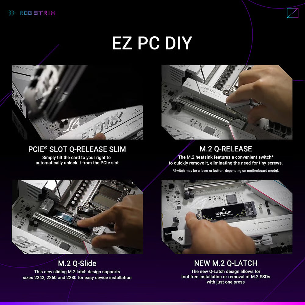 ASUS 華碩 ROG STRIX B850-A GAMING WIFI ATX 白色主機板 (DDR5)