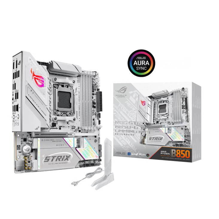 ASUS 華碩 ROG STRIX B850-G GAMING WIFI MATX 白色主機板 (DDR5)