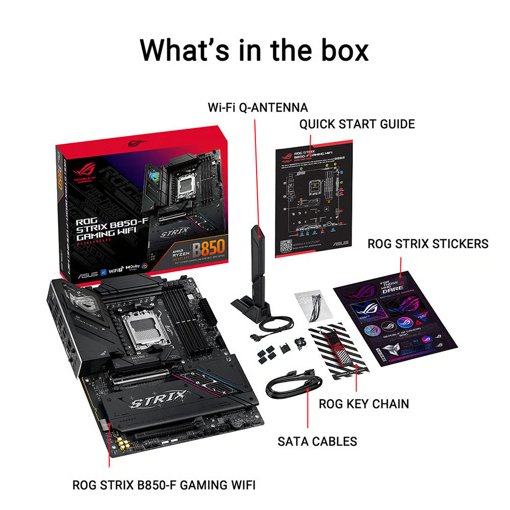 ASUS 華碩 ROG STRIX B850-F GAMING WIFI ATX 主機板 (DDR5)