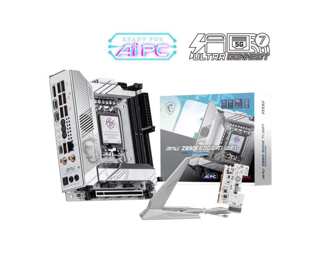 MSI 微星 MPG Z890I EDGE TI WIFI ITX 白色主機板 (DDR5)