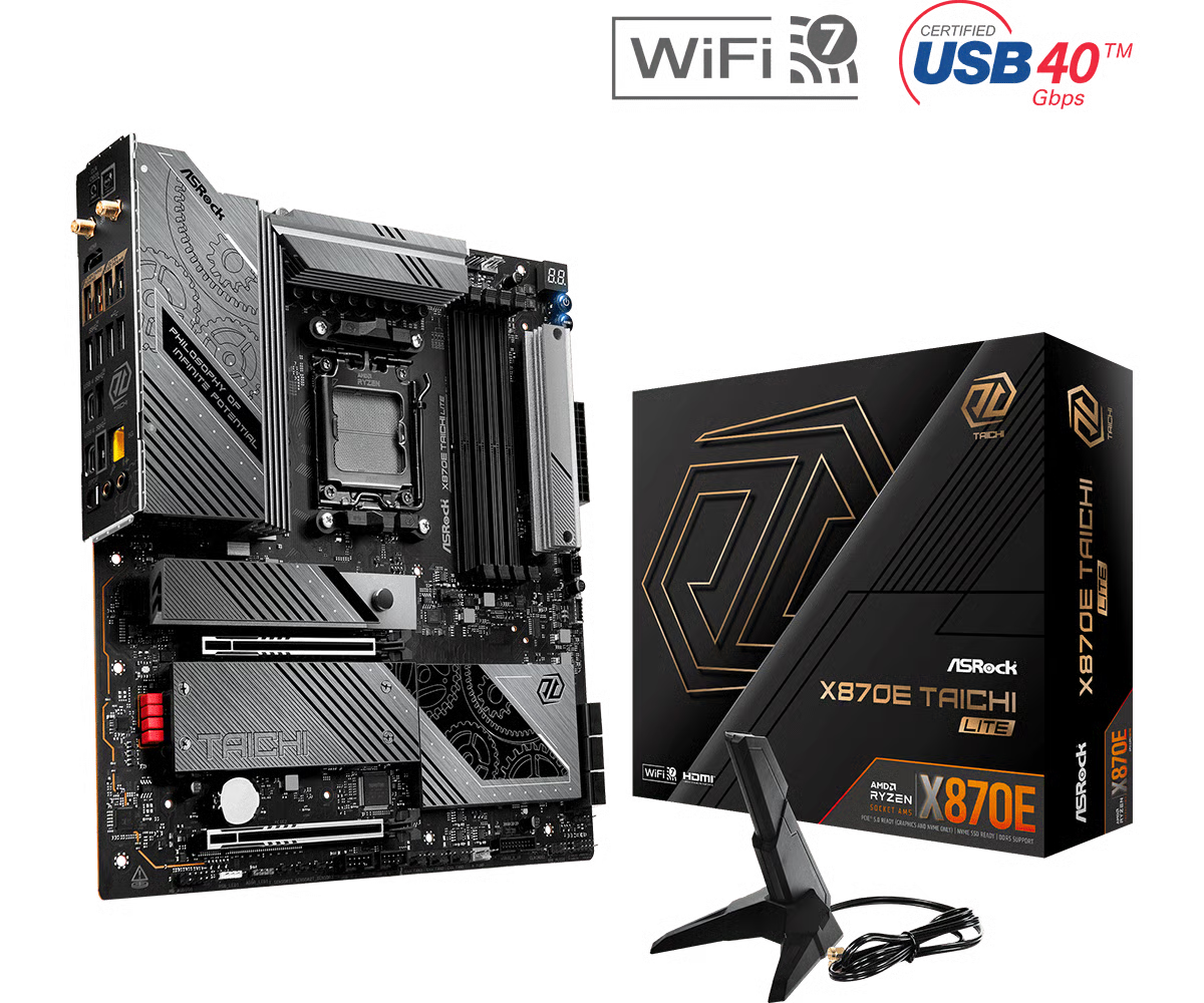 ASRock 華擎 X870E Taichi Lite E-ATX 主機板 (DDR5)