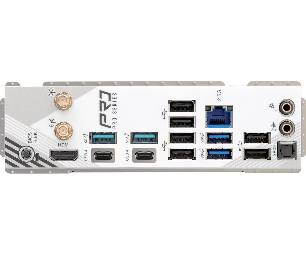 ASRock 華擎 X870 Pro RS WiFi ATX 白色主機板 (DDR5)