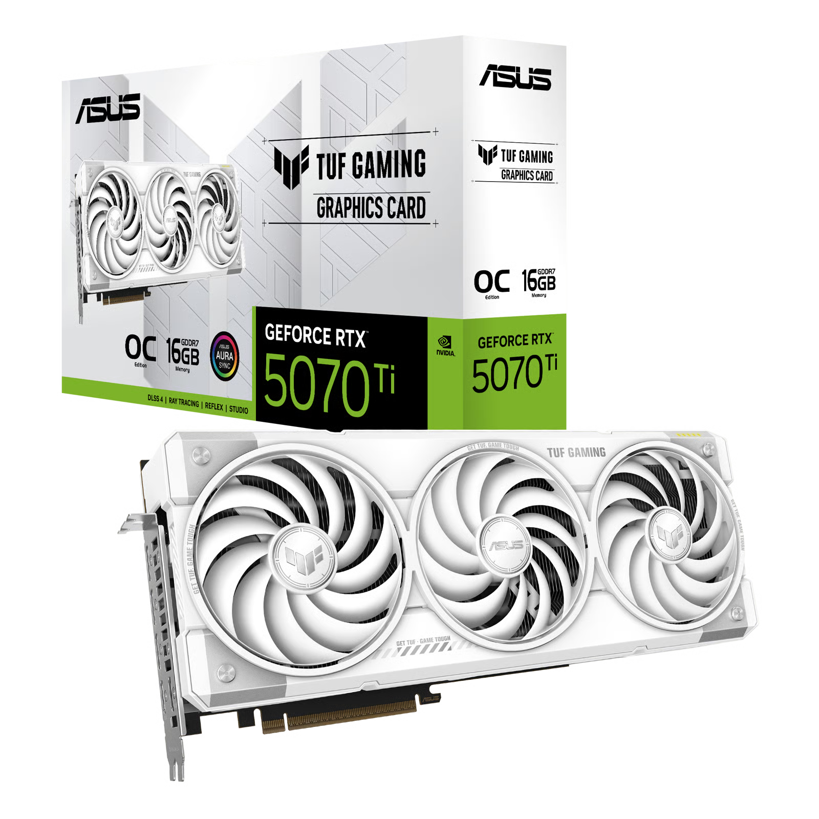 ASUS 華碩 TUF Gaming GeForce RTX 5070 Ti 16GB OC WHITE 顯示卡