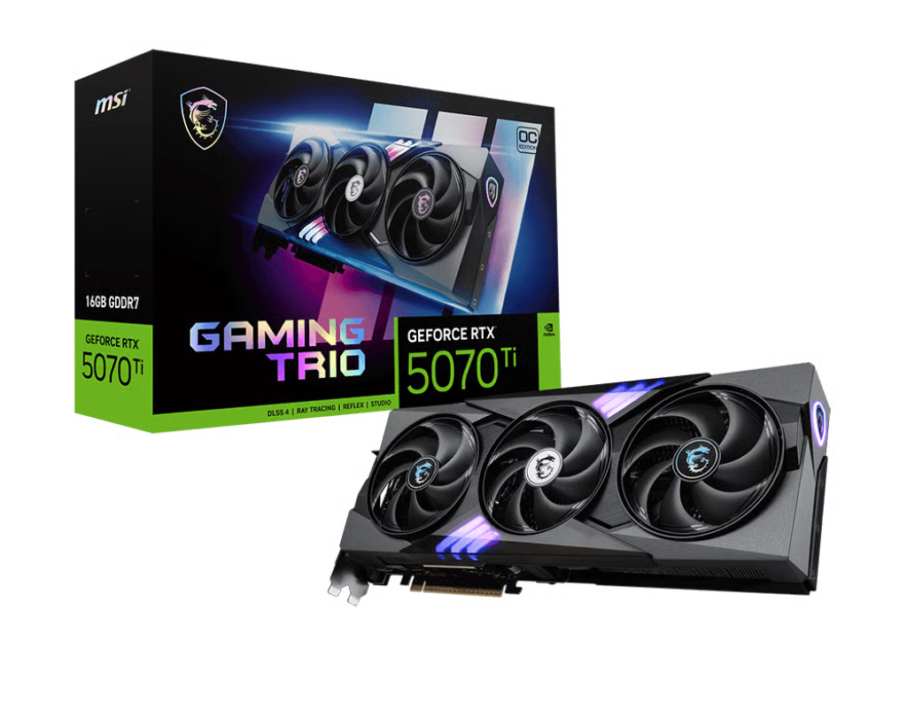 MSI 微星 GeForce RTX 5070 Ti 16G GAMING TRIO OC 顯示卡
