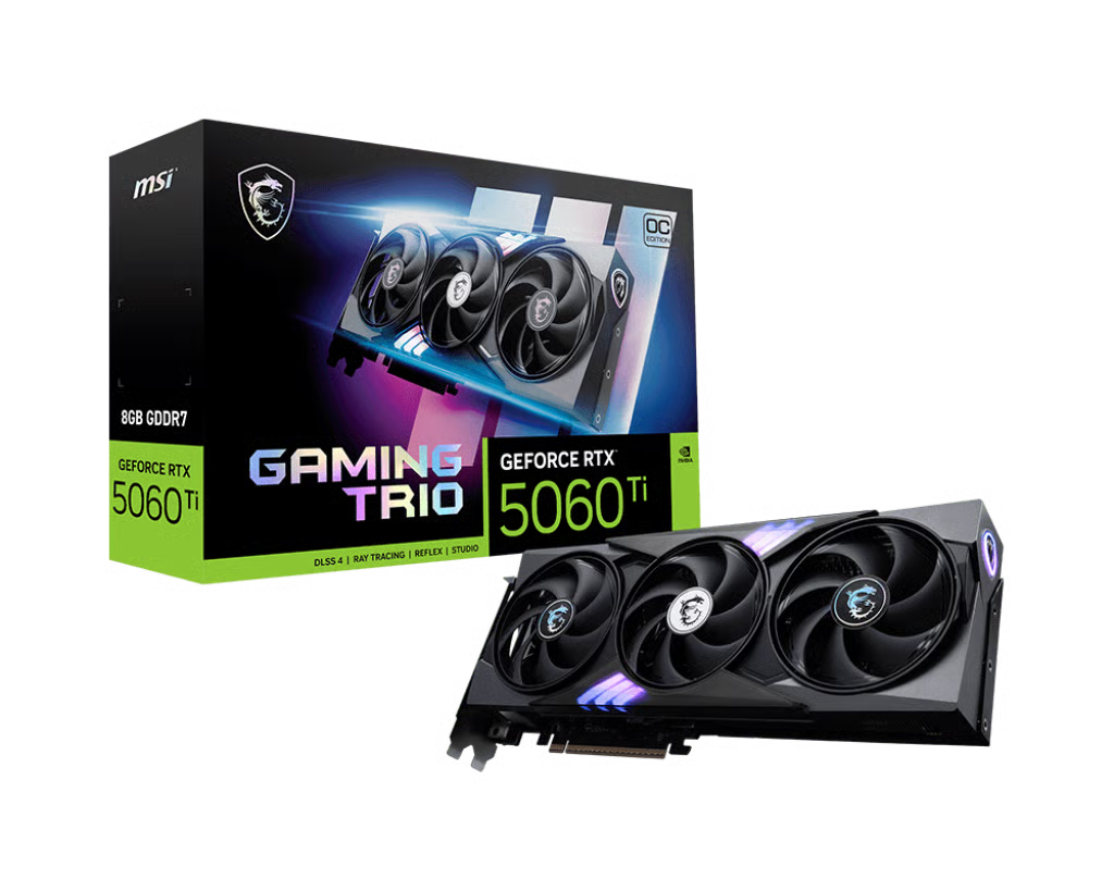 MSI 微星 GeForce RTX 5060 Ti 8G GAMING TRIO OC 顯示卡