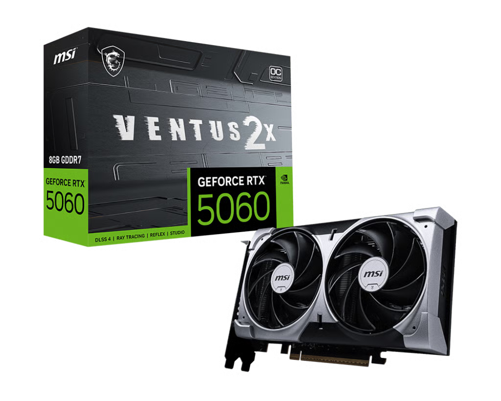 MSI 微星 GeForce RTX 5060 8G VENTUS 2X OC 顯示卡
