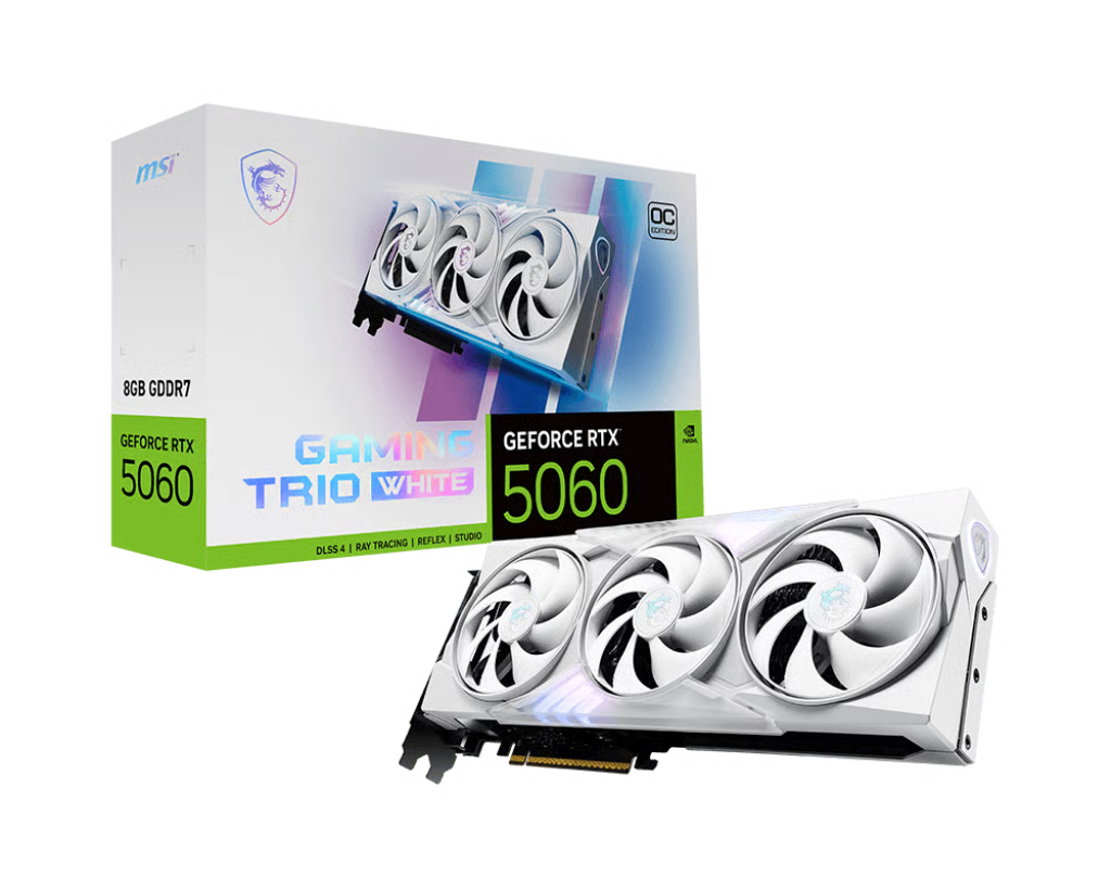 MSI 微星 GeForce RTX 5060 8G GAMING TRIO OC WHITE 顯示卡