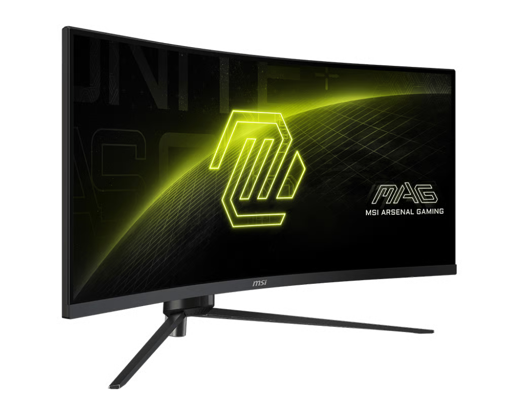 MSI 微星 MAG 345CQR 電競顯示器 (34吋 / UWQHD [3440 x 1440] / 180Hz / VA / Curved 1000R / AMD FreeSync™ Premium / 3軸人體工學支架) 電腦螢幕 顯示設備 MSI 微星 32-34" UWQHD 2K 2K WQHD 21:9 Ultrawide Curved 曲面 VA 150-180Hz AMD FreeSy