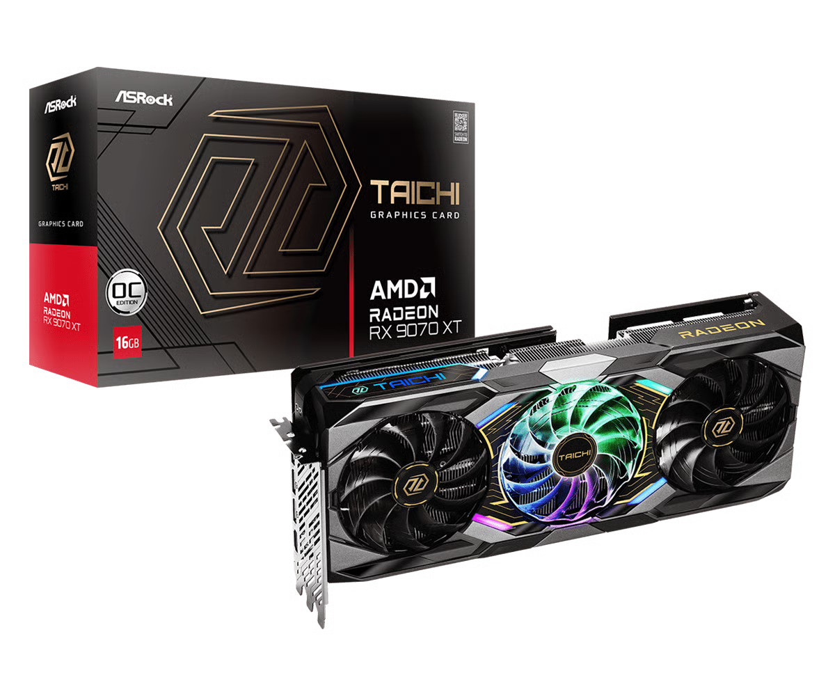 ASRock 華擎 Taichi Radeon RX 9070 XT 16GB OC 顯示卡