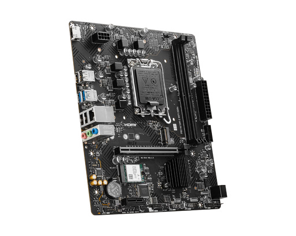 MSI 微星 PRO H610M-S WIFI DDR4 Micro-ATX 主機板 (DDR4)