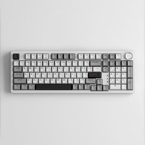 JamesDonkey 青龍 SKN QL 4.0 RGB Thunder White TTC 三模無線機械鍵盤 - TTC烈焰紅軸 / 雷