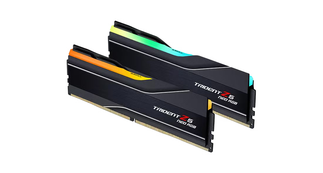 G.Skill Trident Z5 Neo RGB DDR5 64GB (32GB x 2) 6000MHz CL26 - AMD EXPO (F5-6000J2636H32GX2-TZ5NR)