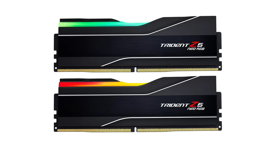 G.Skill Trident Z5 Neo RGB DDR5 64GB (32GB x 2) 6000MHz CL26 - AMD EXPO (F5-6000J2636H32GX2-TZ5NR)