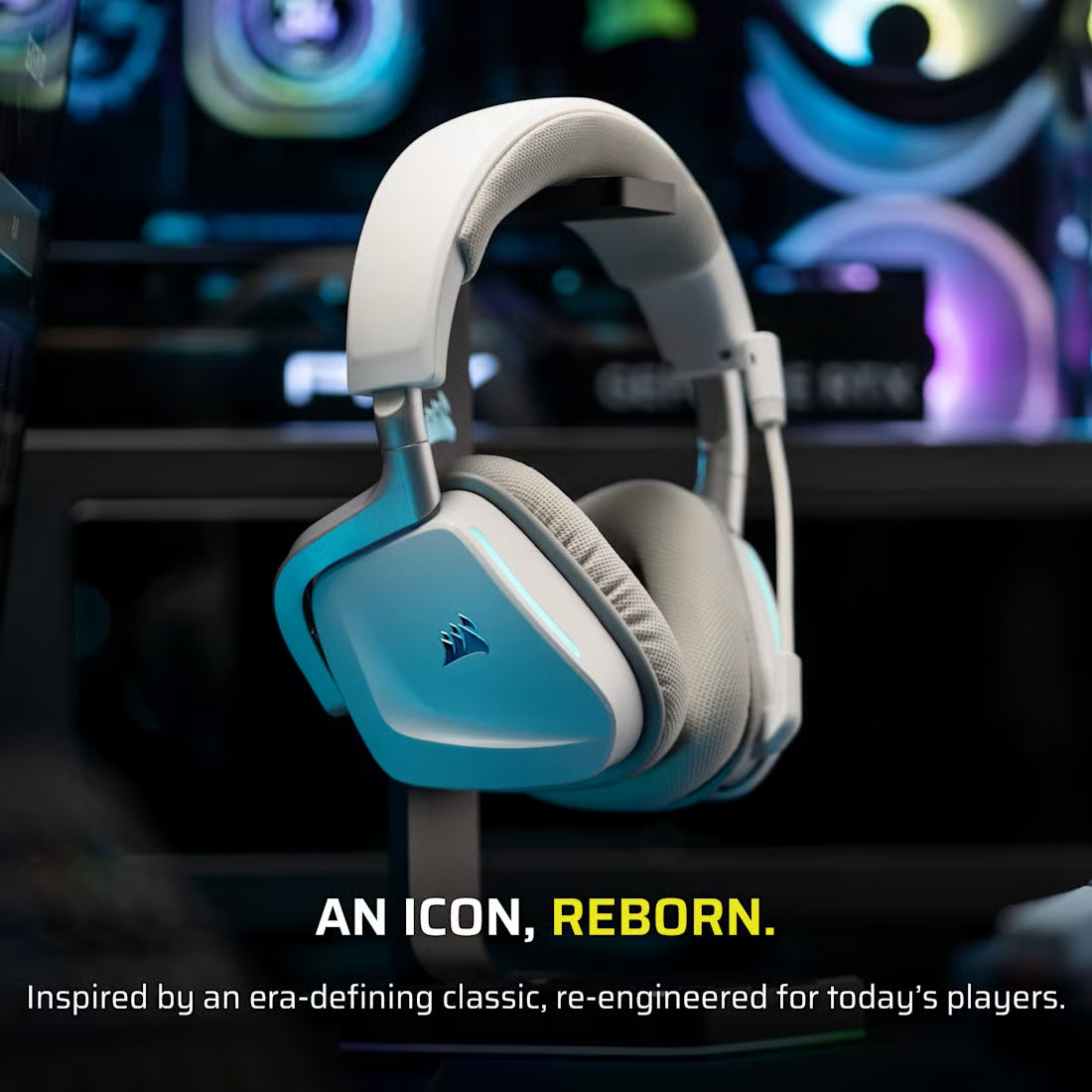 Corsair VOID WIRELESS v2 Gaming Headset— White 無線遊戲耳機