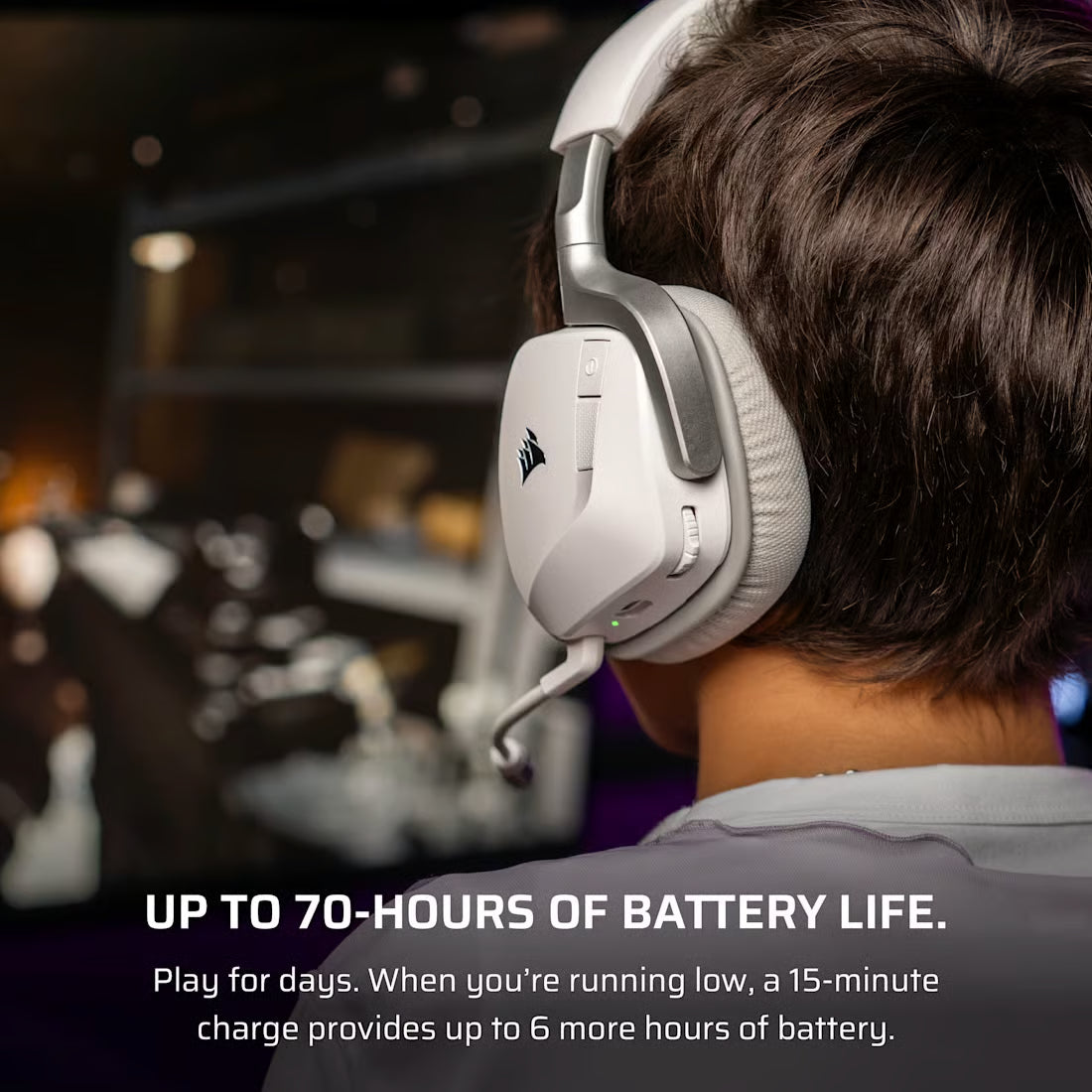 Corsair VOID WIRELESS v2 Gaming Headset— White 無線遊戲耳機