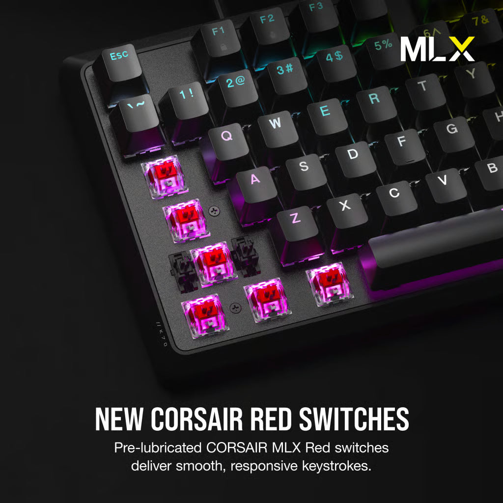 Corsair K70 Core 機械式電競鍵盤 (Cherry MLX Red 紅軸) - Black 黑色