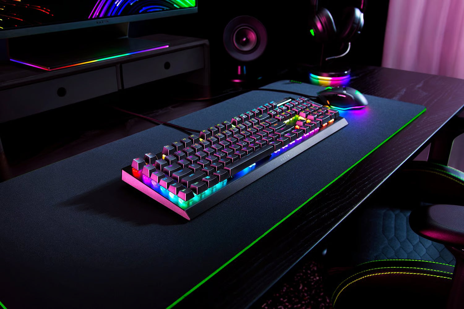 Razer BlackWidow V4 X 電競遊戲鍵盤 - 綠軸 - US