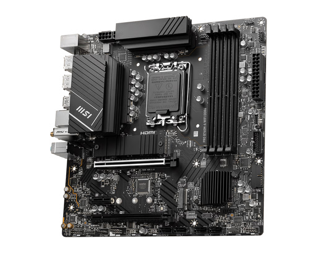 MSI 微星 PRO B760M-A WIFI Micro-ATX 主機板 (DDR5)