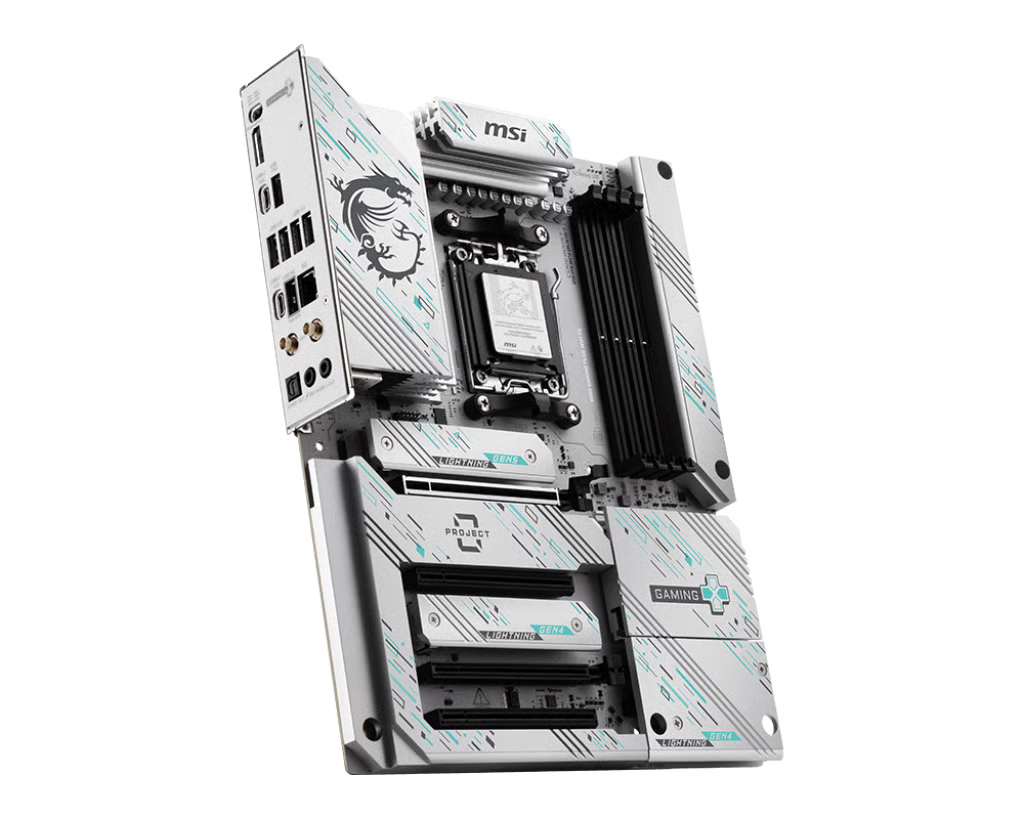 MSI 微星 B850 GAMING PLUS WIFI PZ ATX 白色主機板 (DDR5)