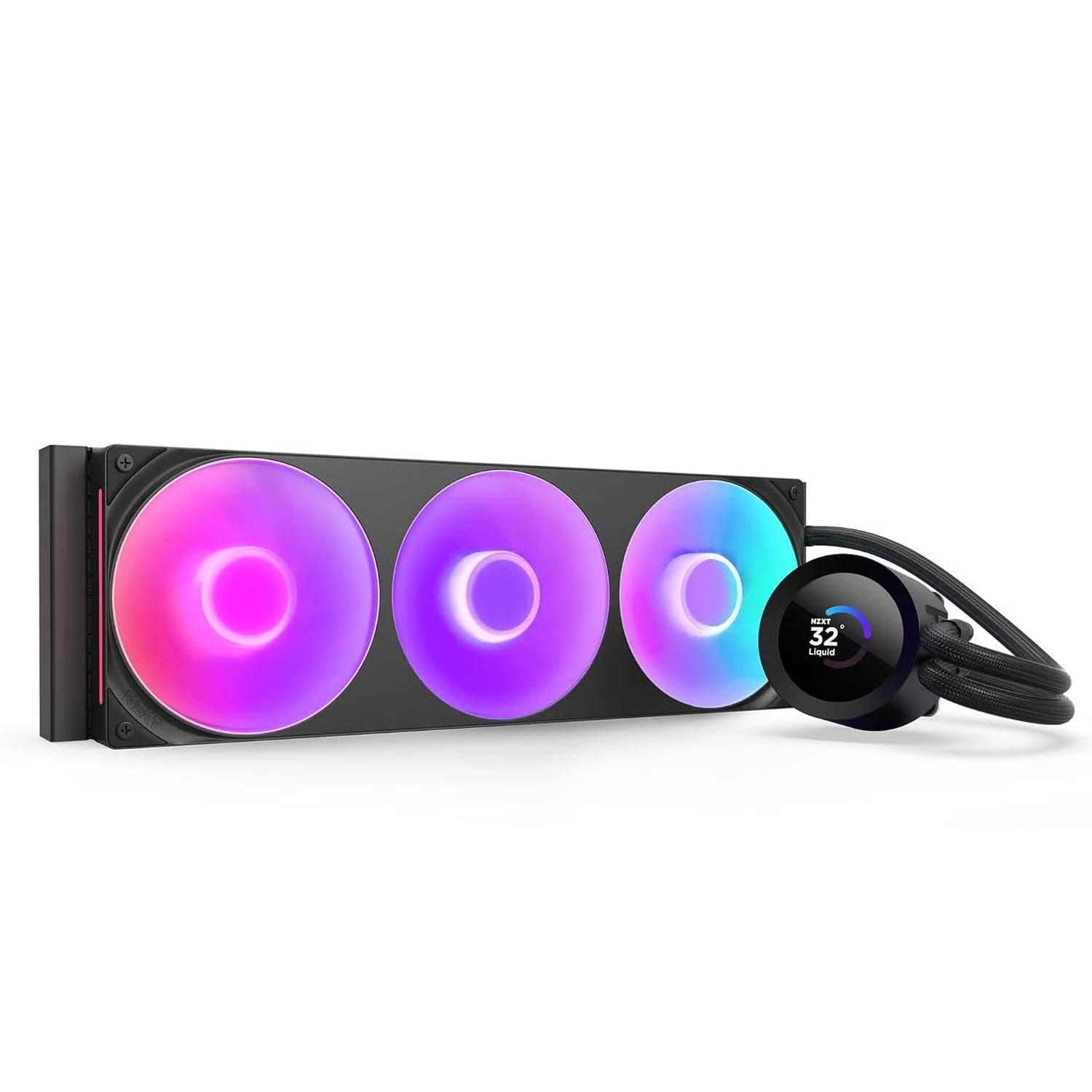 NZXT Kraken Plus 360 RGB 360mm 水冷散熱器 - Black 黑色