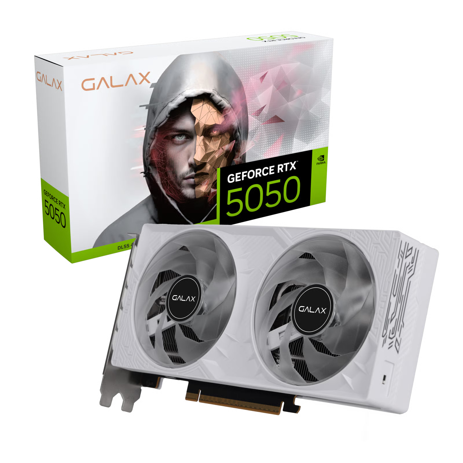 GALAX GeForce RTX™ 5050 1-Click OC 8GB 白色顯示卡