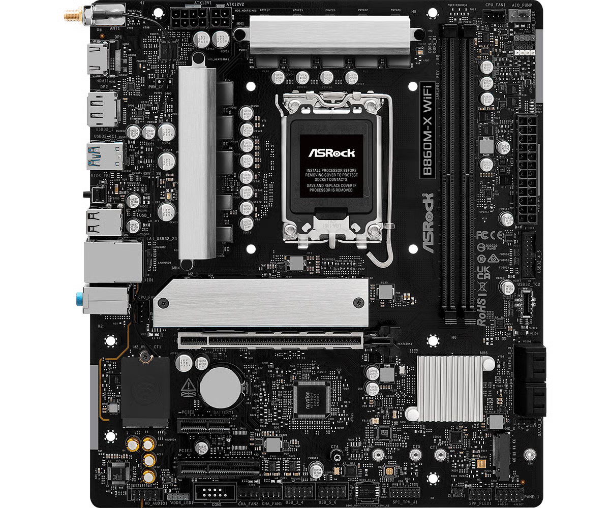 ASRock 華擎 B860M-X WiFi Micro-ATX 主機板