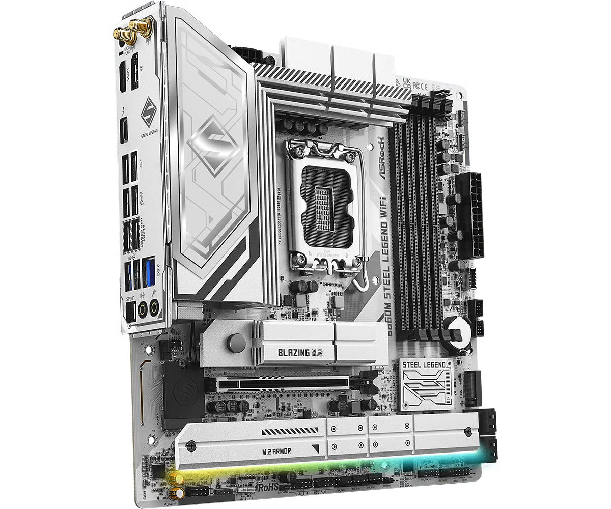 ASRock 華擎 B860M Steel Legend WIFI Micro-ATX 主機板