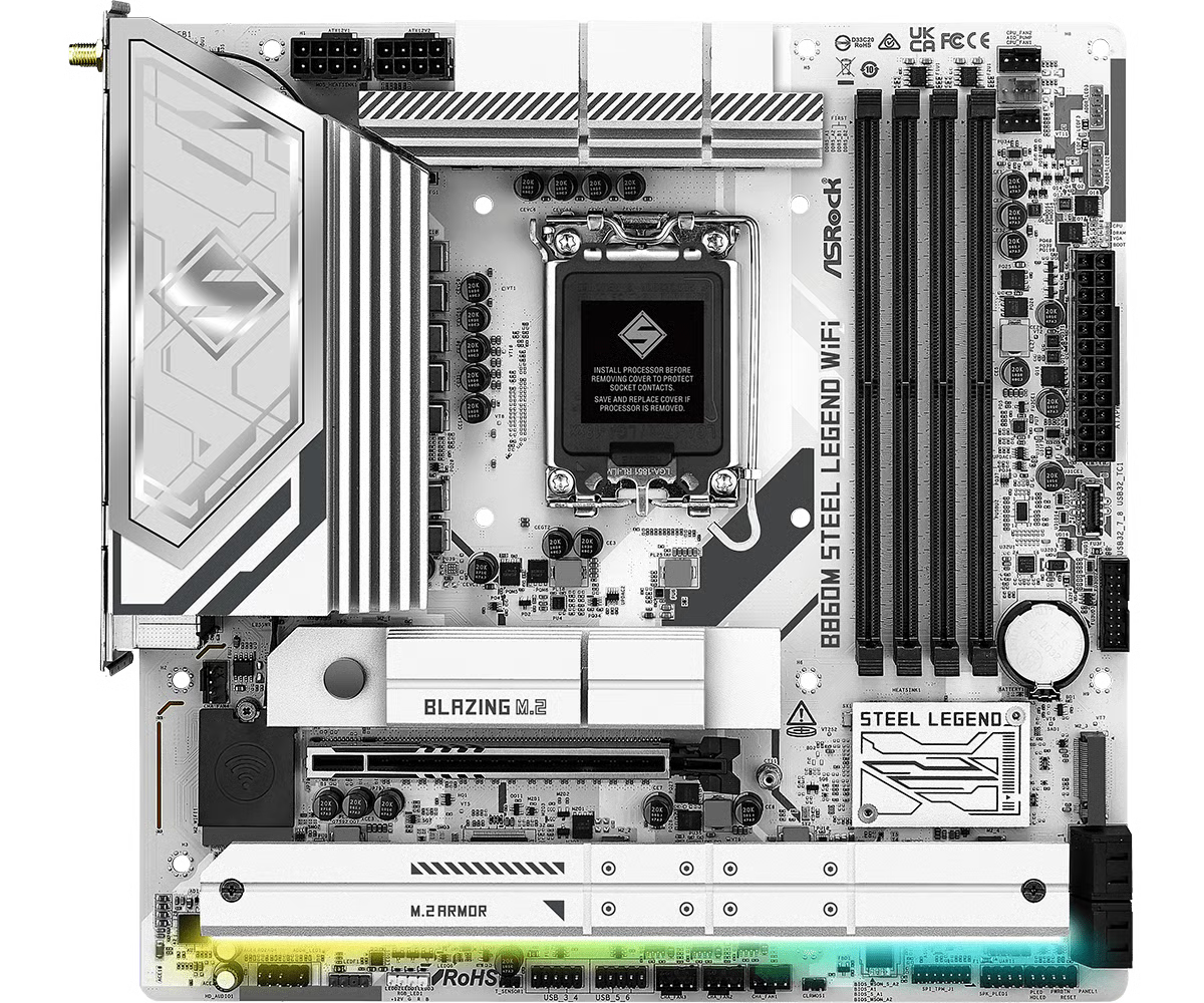 ASRock 華擎 B860M Steel Legend WIFI Micro-ATX 主機板