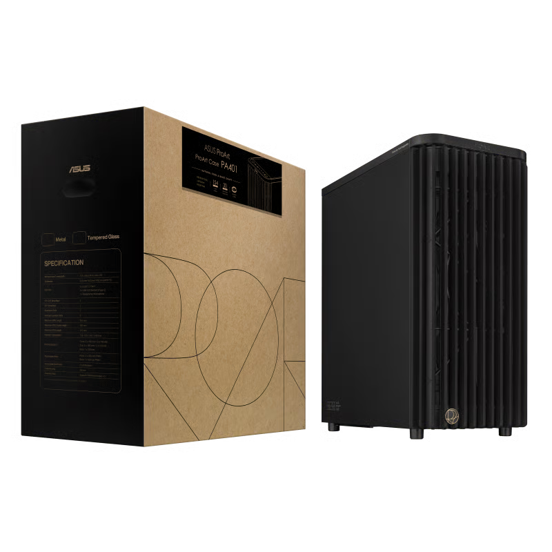 ASUS 華碩 ProArt PA401 Wood Edition ATX 機箱 - Metal Panel 金屬版