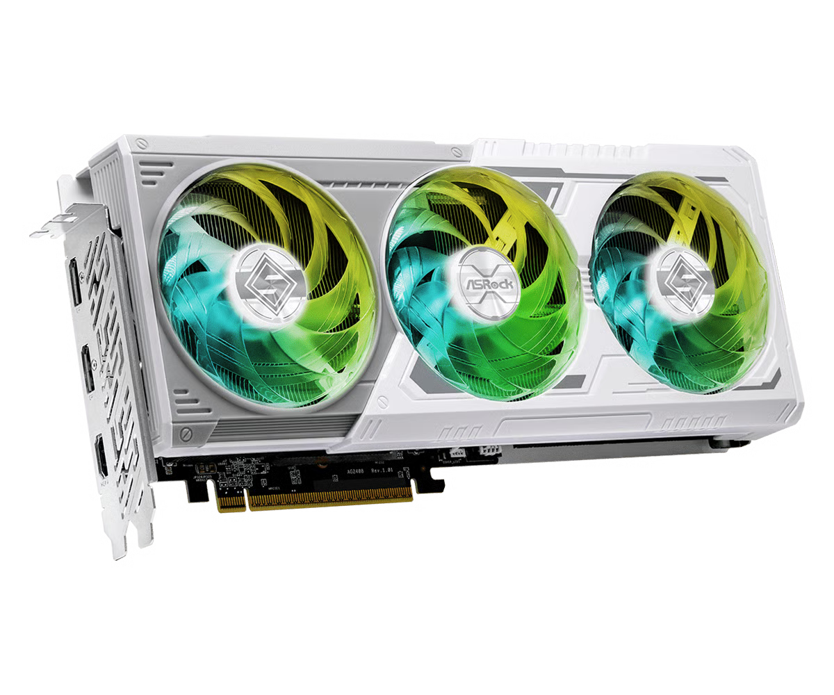 ASRock 華擎 RX 9060 XT Steel Legend 8GB OC 白色顯示卡