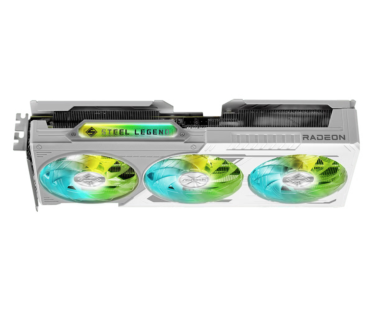 ASRock 華擎 RX 9060 XT Steel Legend 8GB OC 白色顯示卡