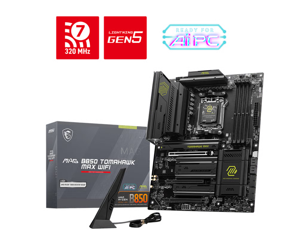 MSI 微星 B850 TOMAHAWK MAX WIFI ATX 主機板 (DDR5)