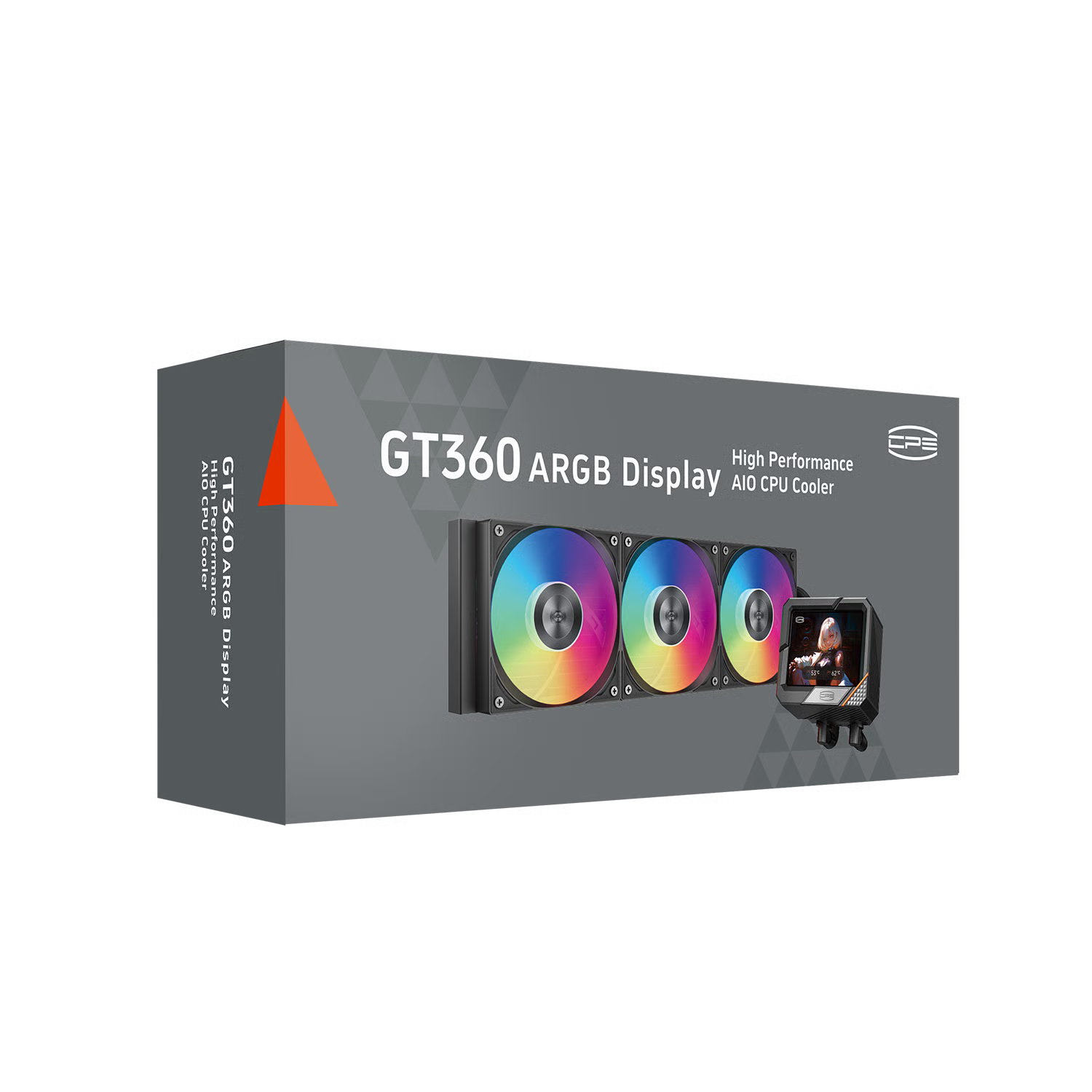 PCCOOLER GT360 ARGB Display 360mm 水冷散熱器 - Black 黑色