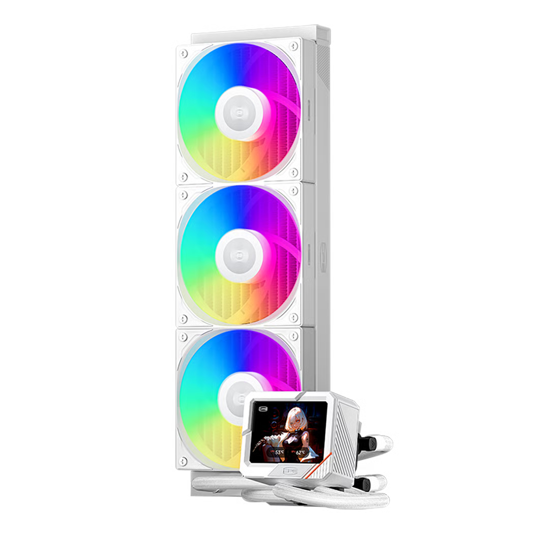 PCCOOLER GT360 ARGB Display 360mm 水冷散熱器 - White 白色