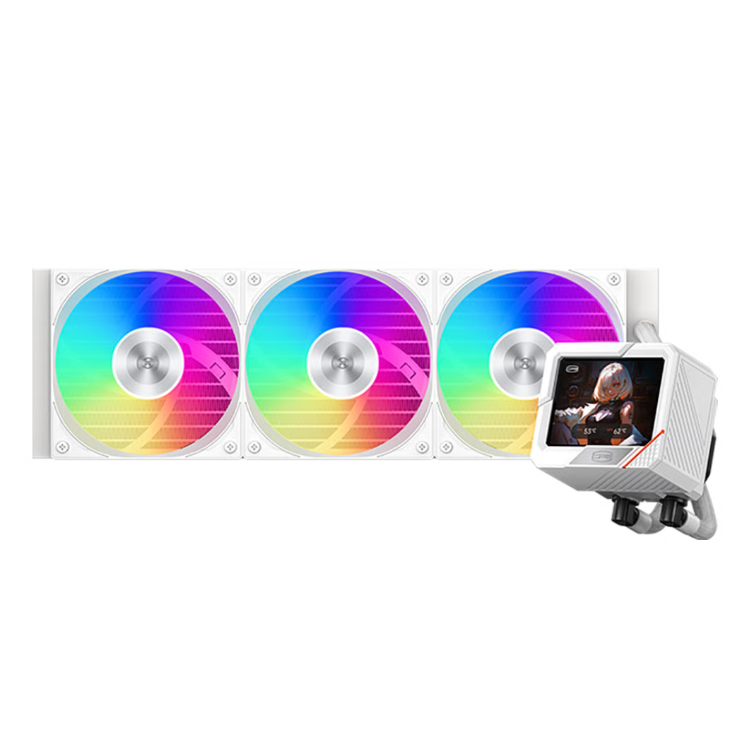 PCCOOLER GT360 ARGB Display 360mm 水冷散熱器 - White 白色