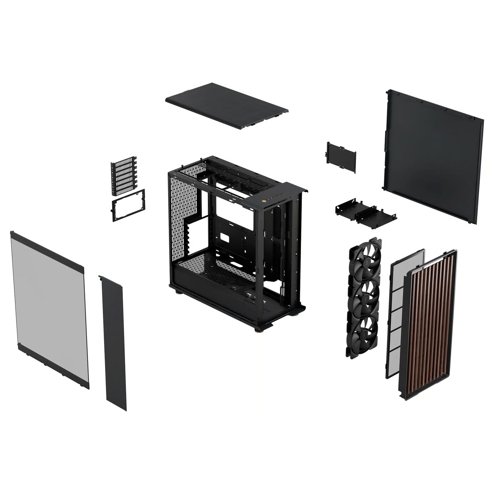 Fractal Design North XL ATX 機箱 - Charcoal Black Dark TG