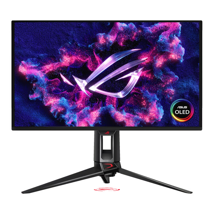 ASUS 華碩 ROG Swift OLED PG27UCDM 電競顯示器 (26.5吋 / UHD [3840 x 2160] / 240Hz / 0.03ms QD-OLED / DisplayHDR True Black 400 / G-Sync Compatible + FreeSync Premium Pro / Type-C 90W / KVM / DP 2.1a UHBR20 / 4軸人體工學支架)