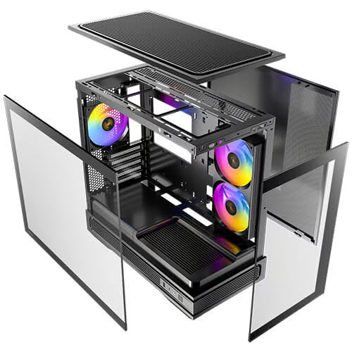 Antec C2M ARGB Micro-ATX 機箱 - Black 黑色 - 2年保養