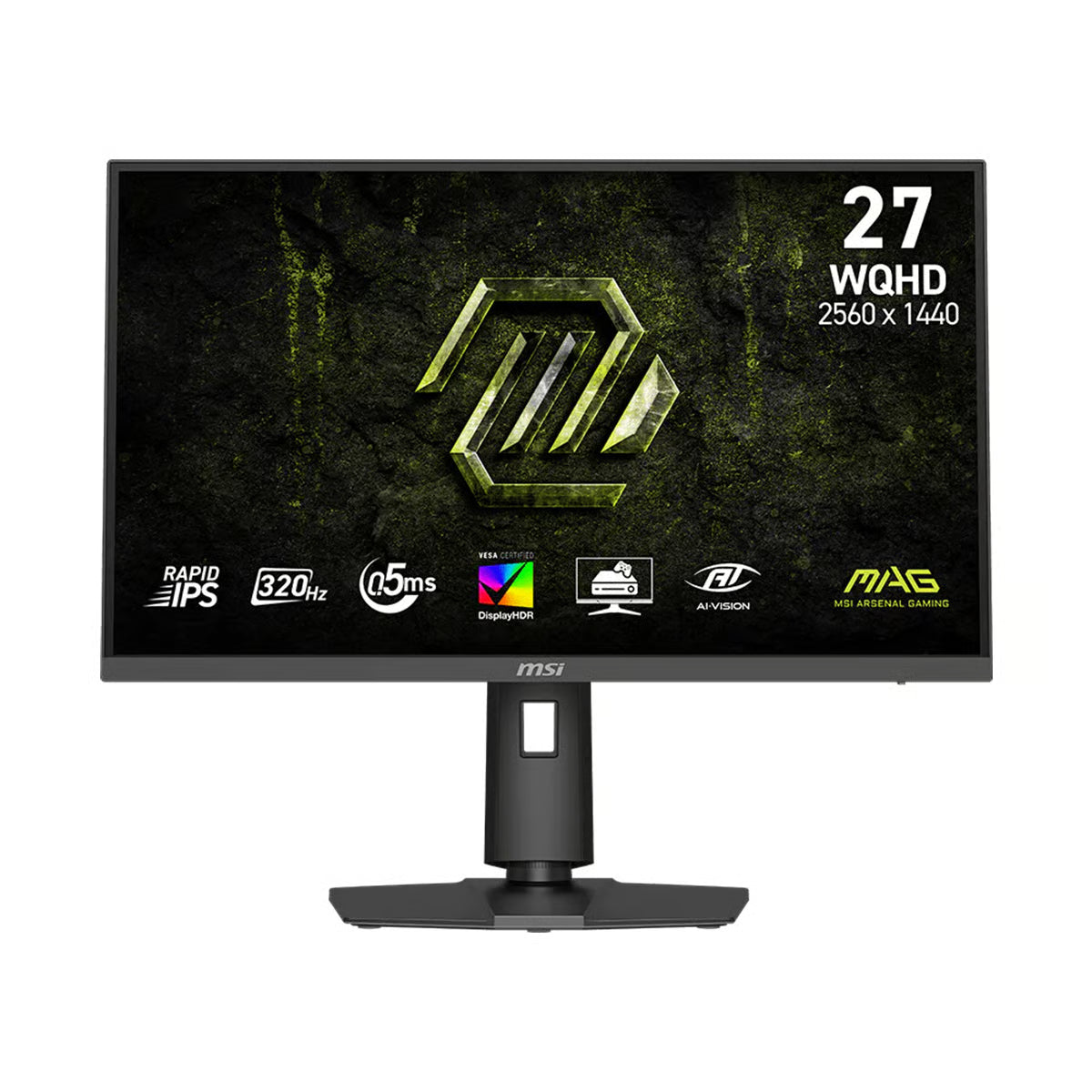 MSI 微星 MAG 274QPF X32 電競顯示器 (27吋 / 2K WQHD [2560 x 1440] / 320Hz / Rapid IPS / Adaptive-Sync / 4軸人體工學支架) - 3年上門保養保養