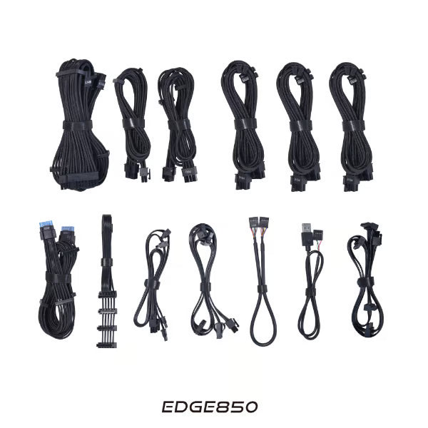 LIAN LI 聯力 EDGE 850W 80Plus Platinum 鉑金牌 全模組 火牛 - Black 黑色 - 10年保養