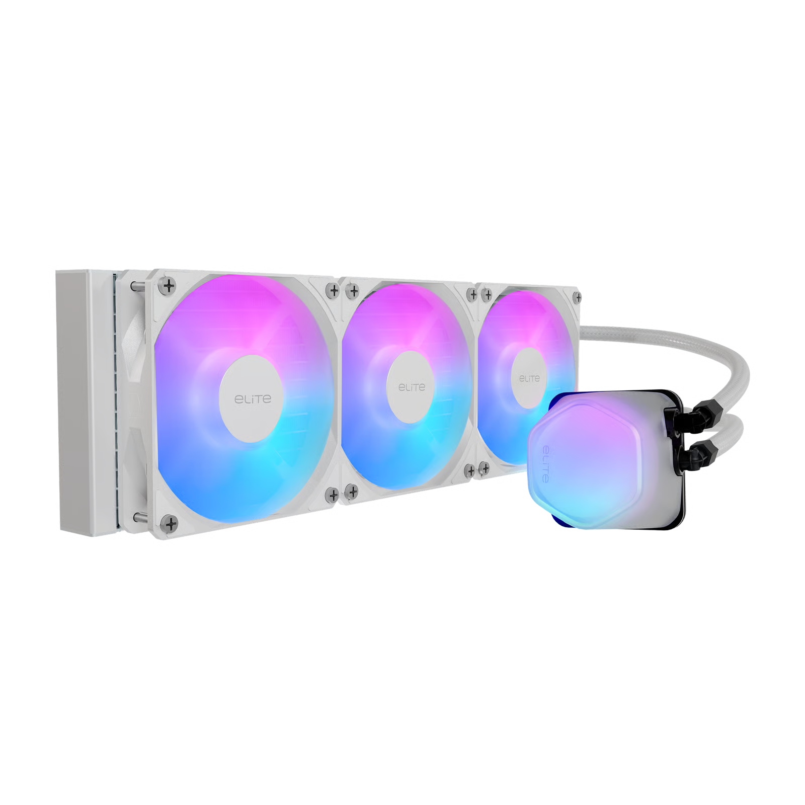 Cooler Master Elite Liquid 360mm 水冷散熱器 - White 白色 - 3年保養