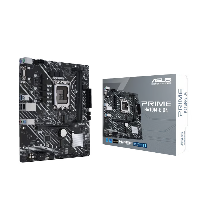 ASUS 華碩 PRIME H610M-E D4 Micro-ATX 主機板 (DDR4) - 3年保養