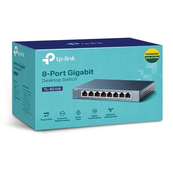 TP-Link SG108 Desktop Switch [8-Port Gigabit RJ45]