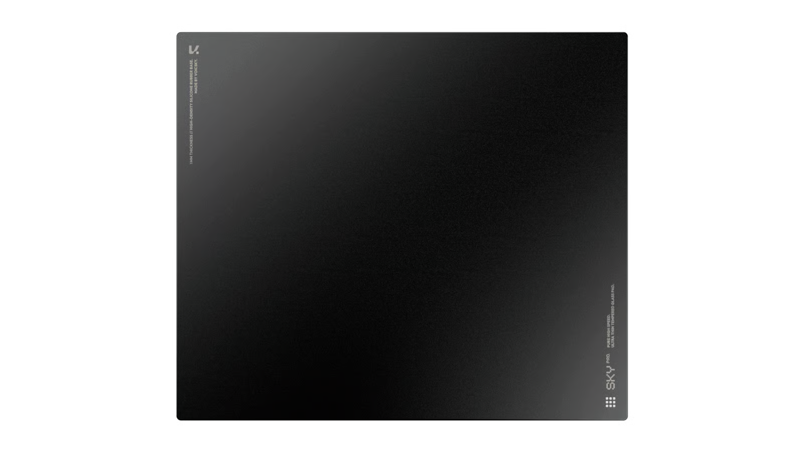 Voicsky SKY PRO 玻璃電競滑鼠墊 - XL Dark 黑色