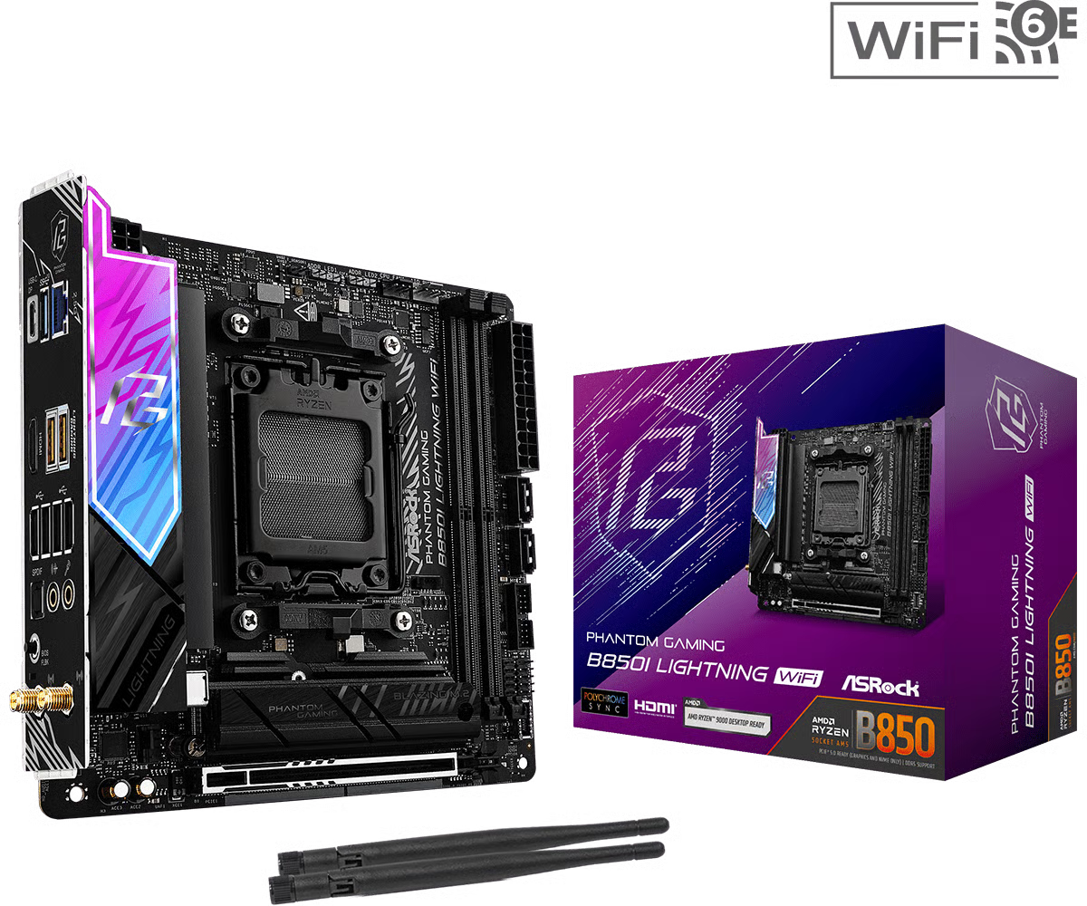 ASRock 華擎 B850I Lightning WiFi ITX 主機板 (DDR5)