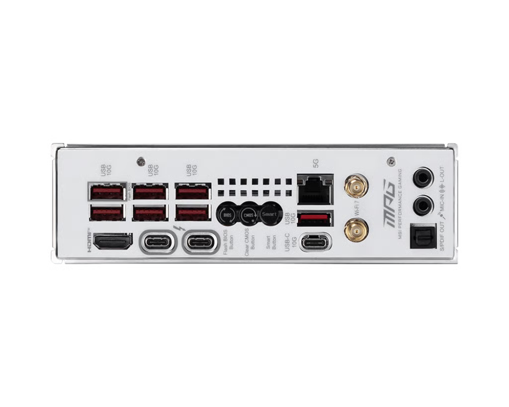 MSI 微星 MPG Z890I EDGE TI WIFI ITX 白色主機板 (DDR5)