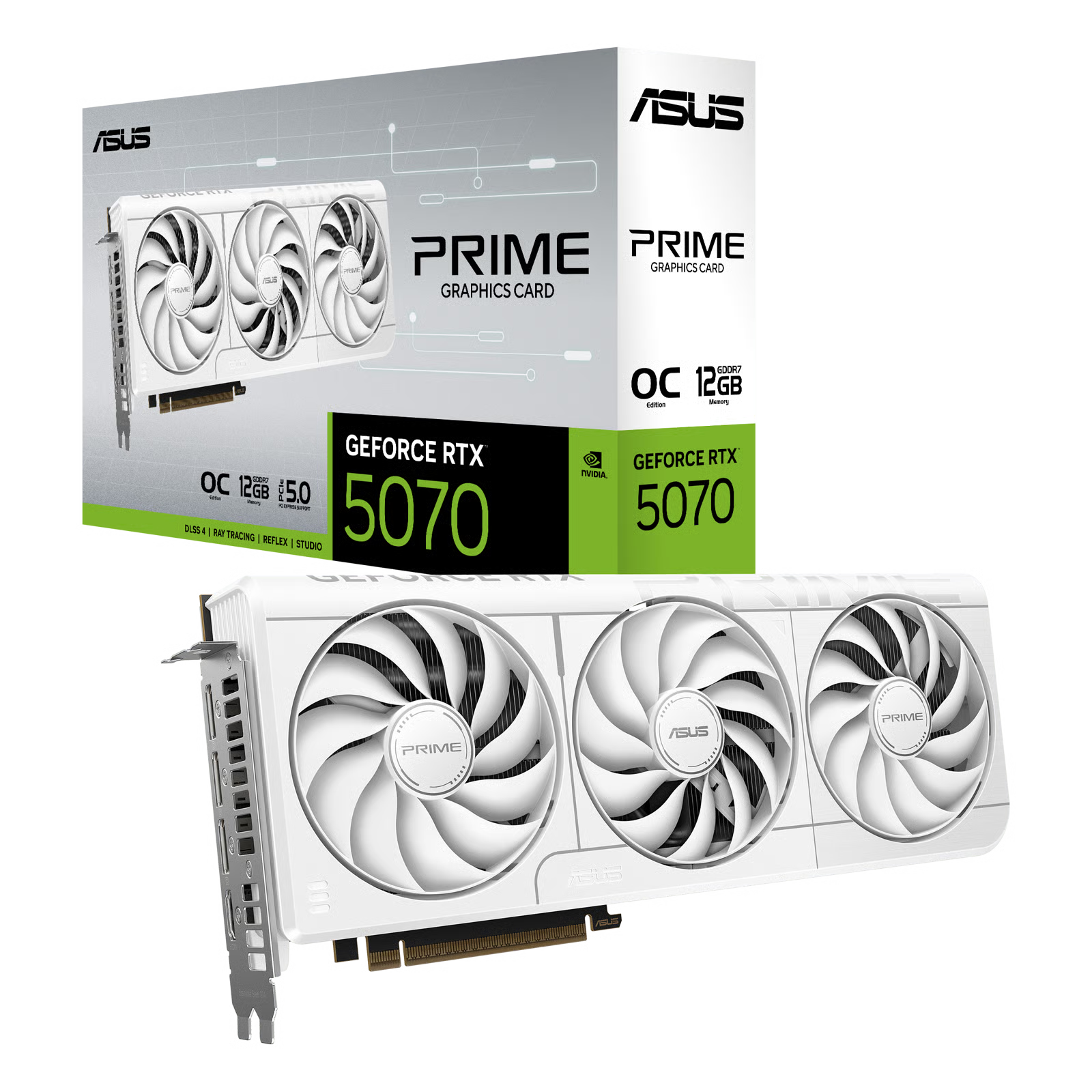 ASUS 華碩 PRIME GeForce RTX 5070 12GB White OC 顯示卡