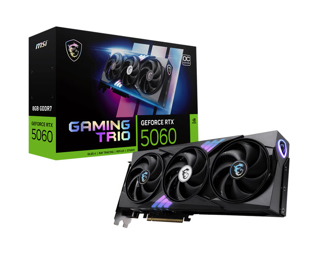MSI 微星 GeForce RTX 5060 8G GAMING TRIO OC 顯示卡