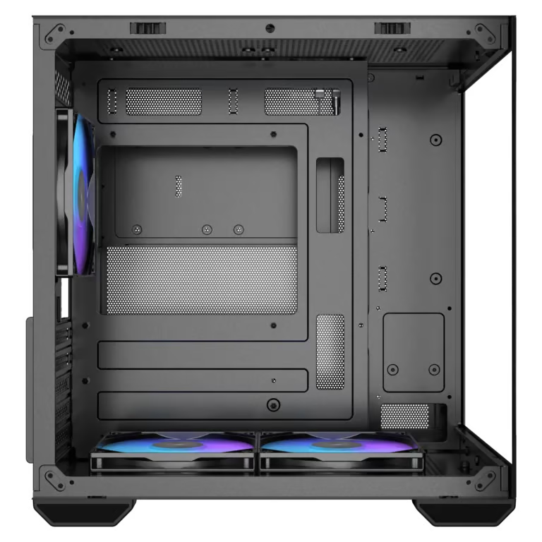 Okinos Mirage 4 Micro-ATX 機箱 - Black 黑色 【預裝3把ARGB風扇】