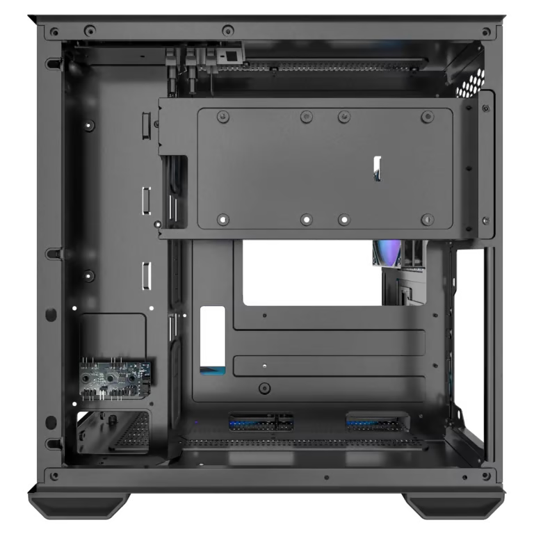 Okinos Mirage 4 Micro-ATX 機箱 - Black 黑色 【預裝3把ARGB風扇】